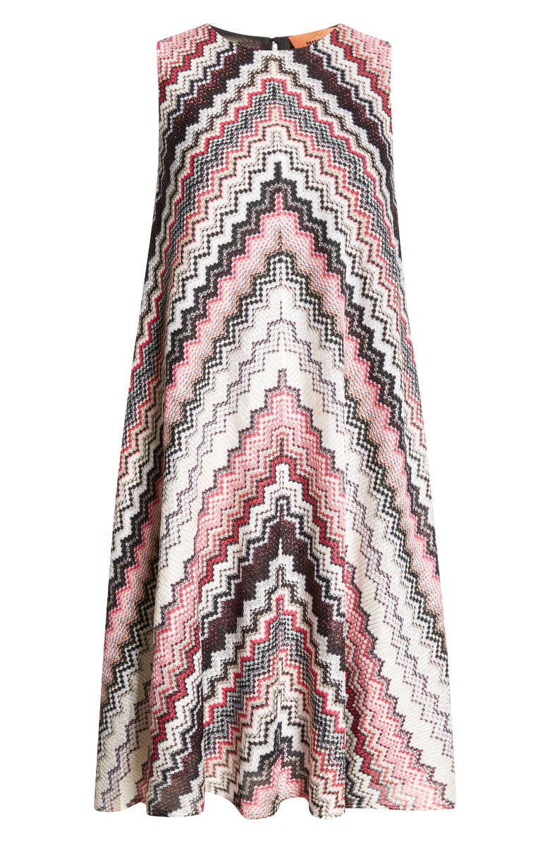 Missoni Zigzag Stripe Sleeveless A-Line Dress, Alternate, color, 