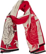 SAACHI Floral Reversible Scarf