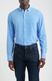 Johnston & Murphy XC+™ Performance Game Day Gingham Button-Up Shirt