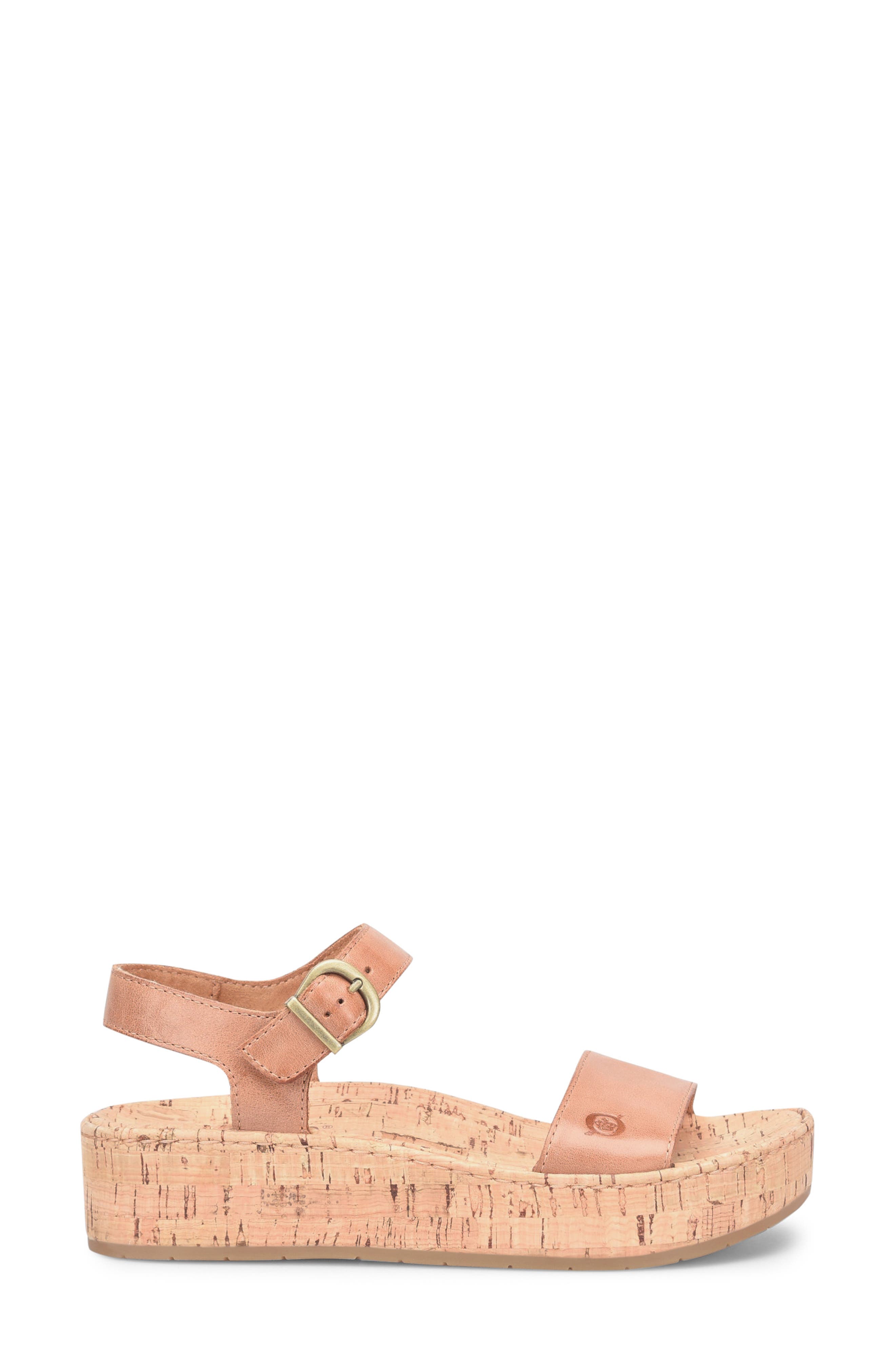 Børn Sari Platform Sandal, Alternate, color, Brown F/ G