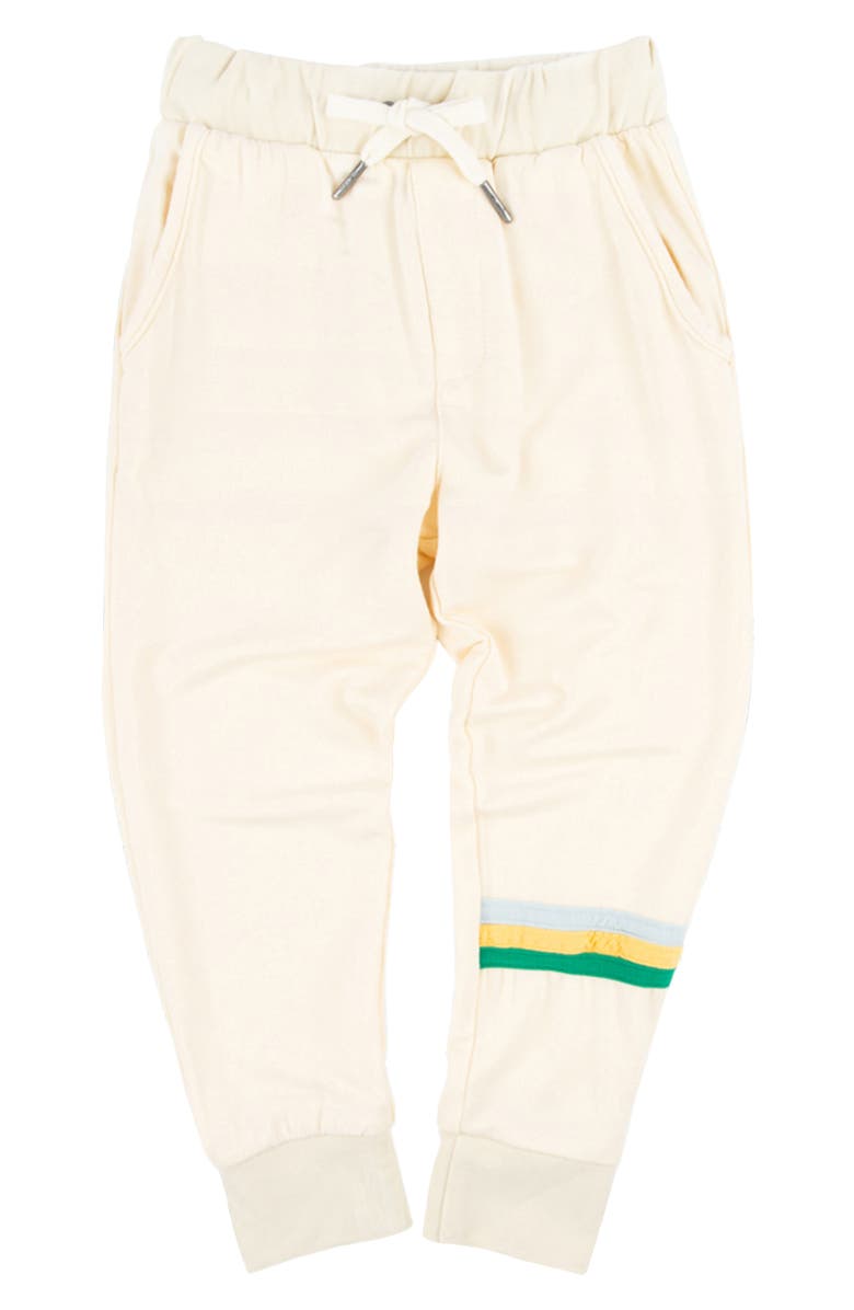 Miki Miette Kids' Ziggy Accent Stripe Cotton Joggers, Main, color, Retro Sport