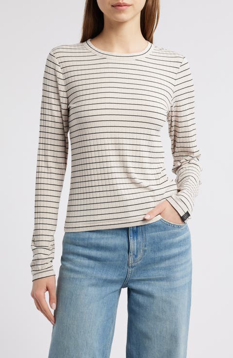 トップス herlipto Saint-Louis Striped Top white herlipto Saint-Louis Striped Top white