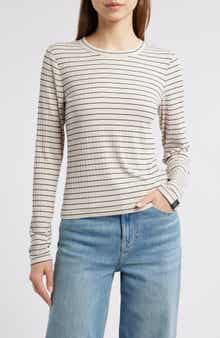 rag & bone Luca Stripe Rib Top