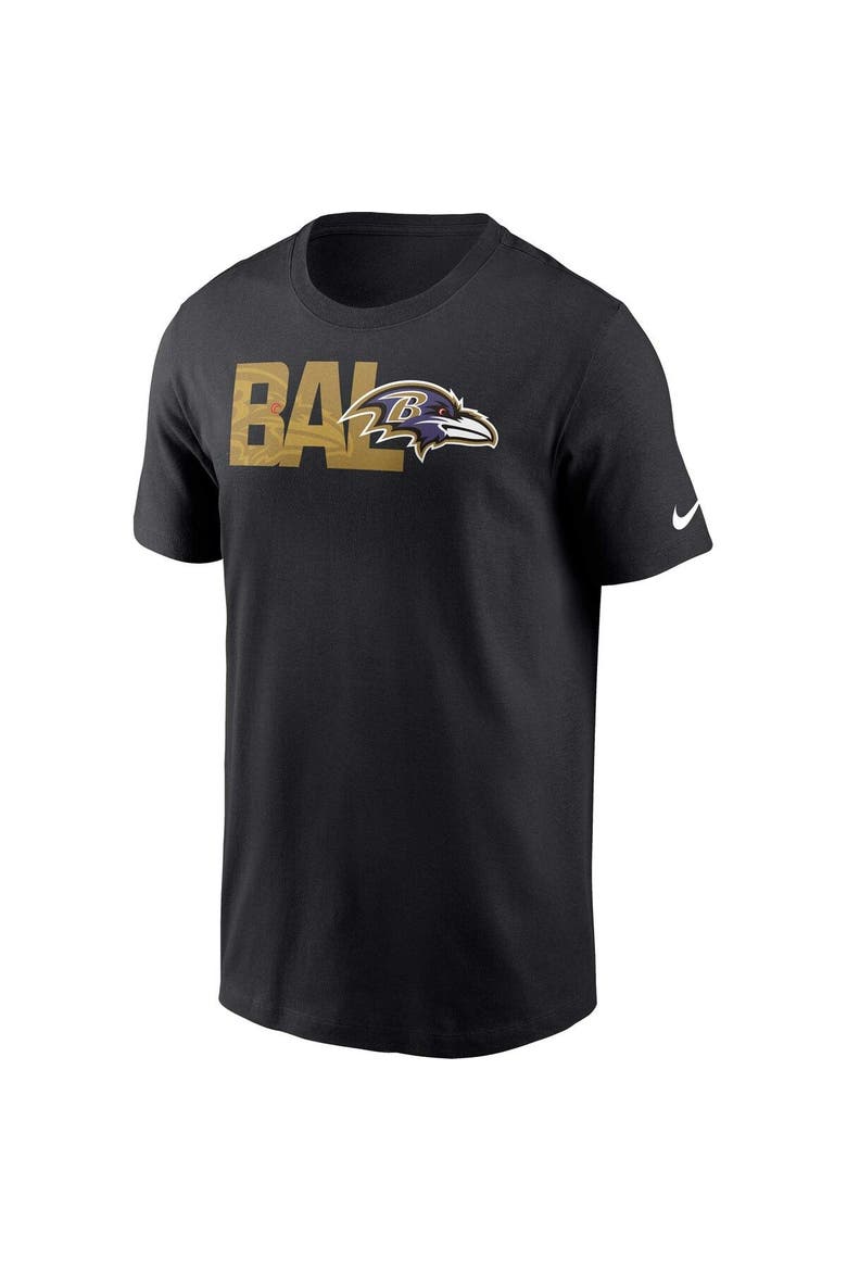 Men's Nike  Black Baltimore Ravens Local Essential T-Shirt, Alternate, color, Black