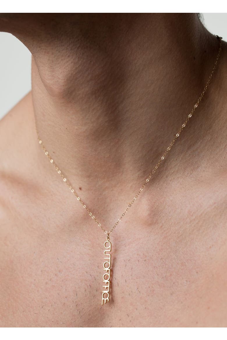 Out Of Office Silver Charm Necklace, Alternate, color, Silver