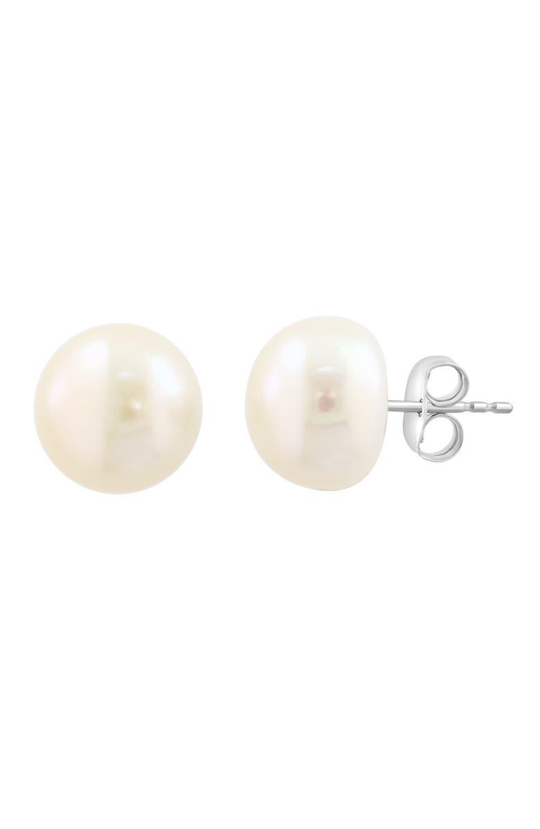 EFFY Sterling Silver Cultured Freshwater Pearl Stud Earrings, Alternate, color, White