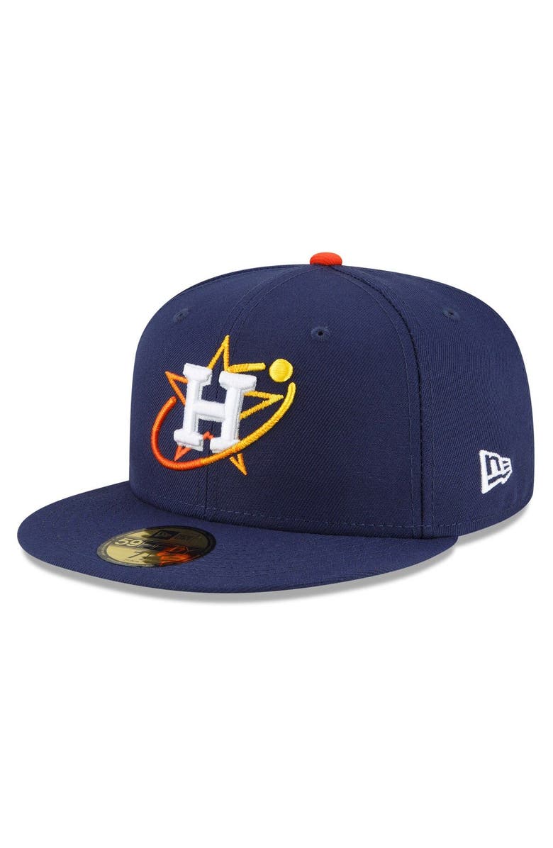New Era Men's New Era Navy Houston Astros 2022 City Connect 59FIFTY Fitted Hat, Alternate, color, Navy
