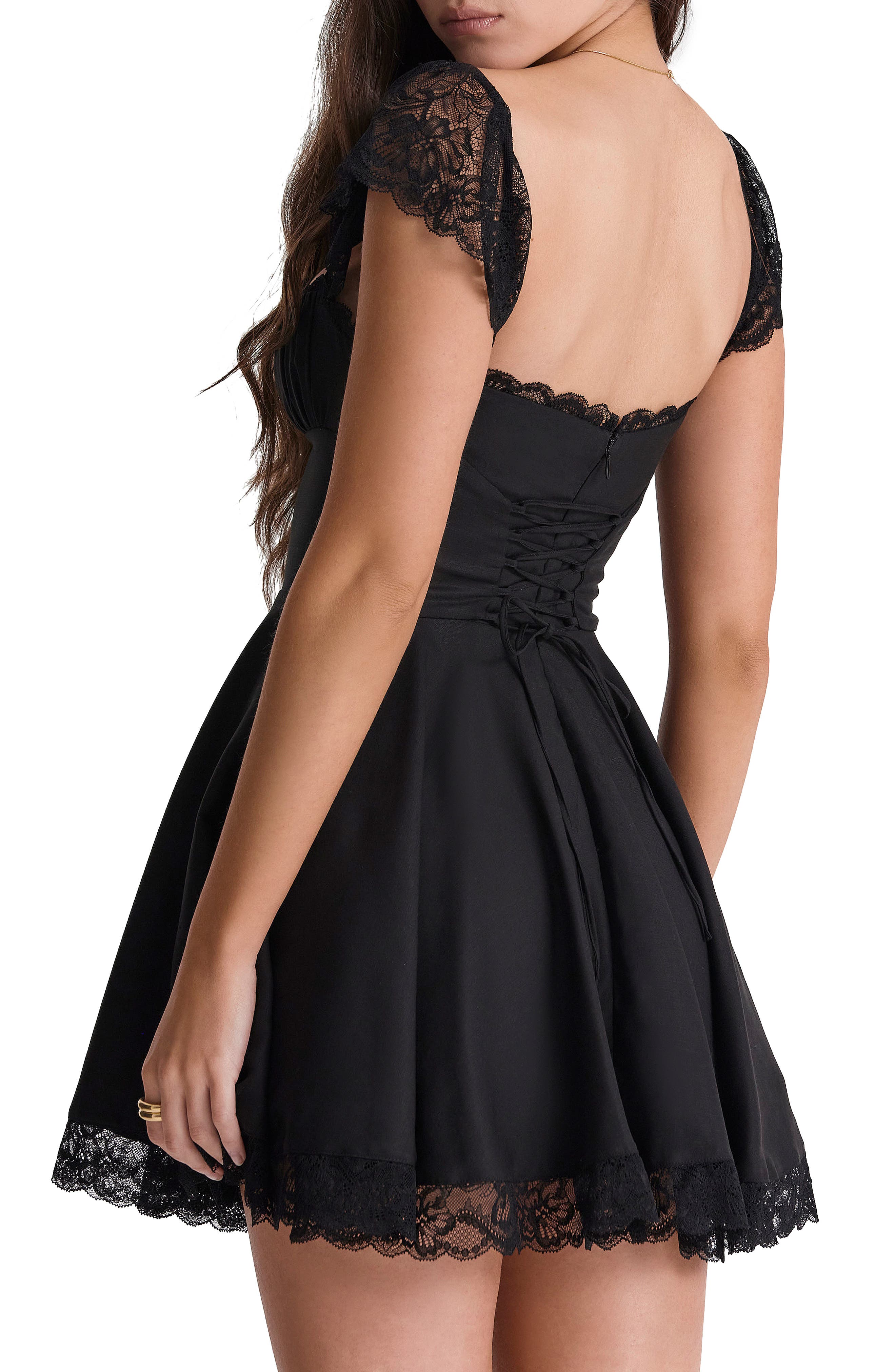 kaia ivory a line mini dress Clothing : Mini Dresses : 'Kaia' Ivory A-Line Mini Dress