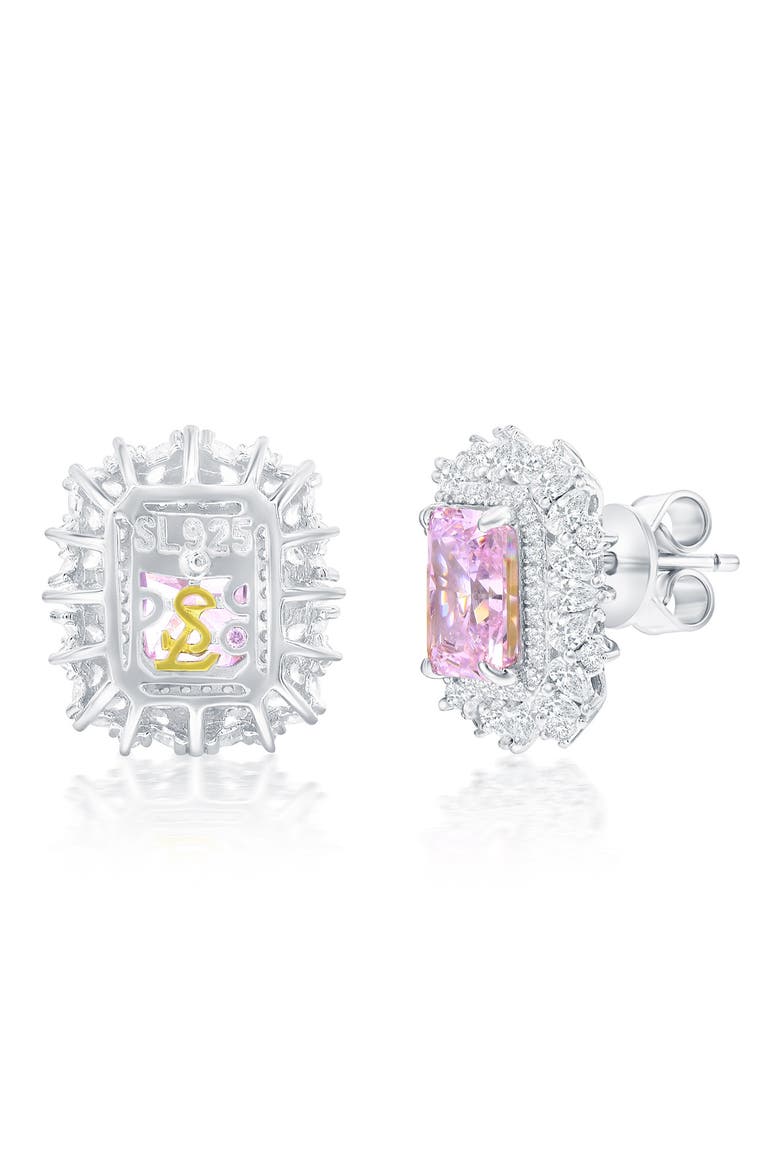 Gala Firework Cluster Stud Earrings, Main, color, PINK