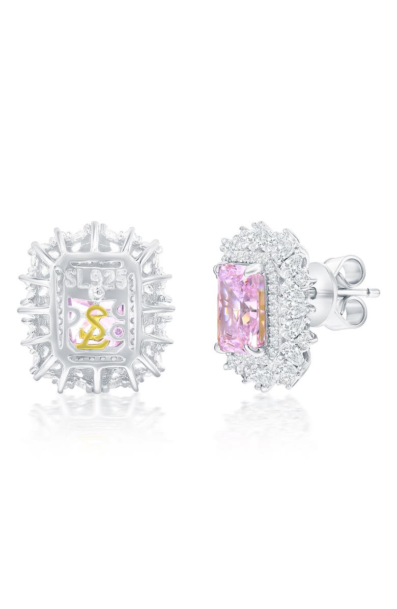 SUZY LEVIAN Gala Firework Cluster Stud Earrings, Main, color, Pink