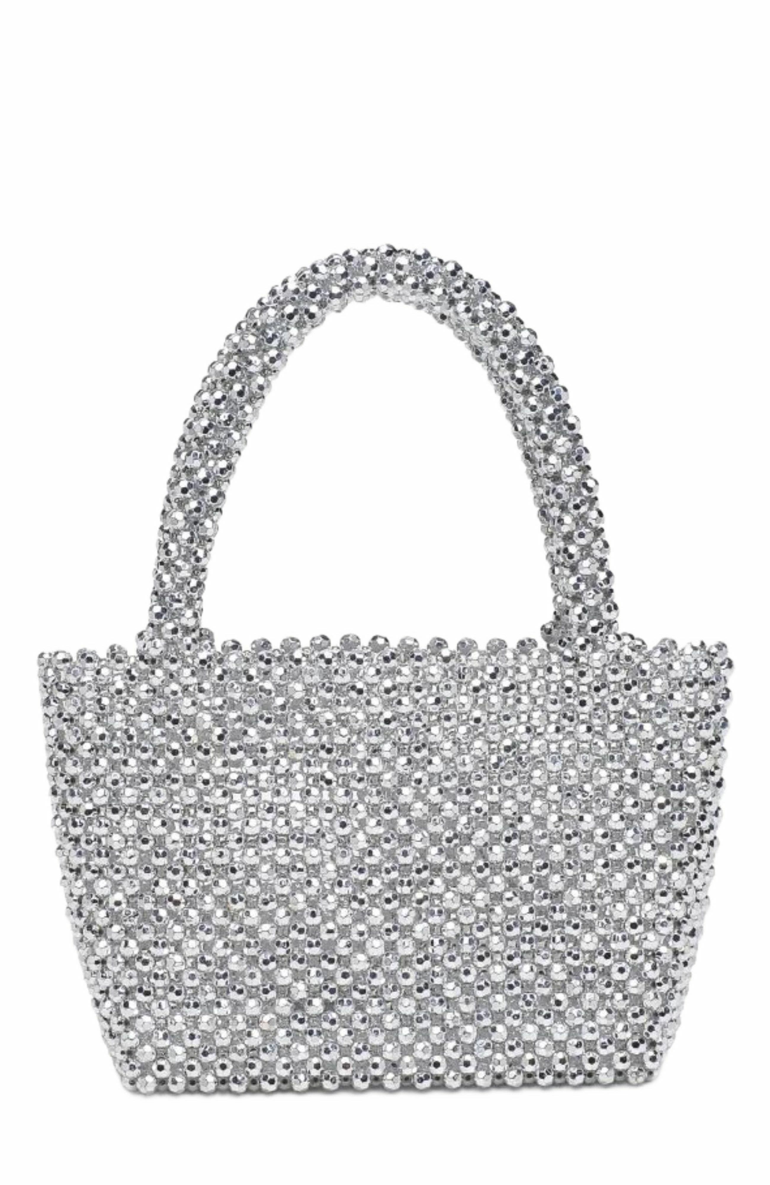 MODA LUXE Donna Evening Bag, Main, color, Silver