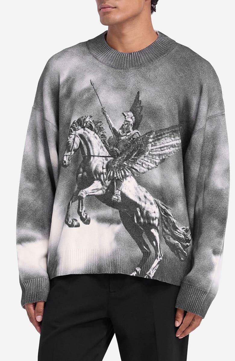 Represent Bellerophon Cotton & Wool Sweater, Alternate, color,