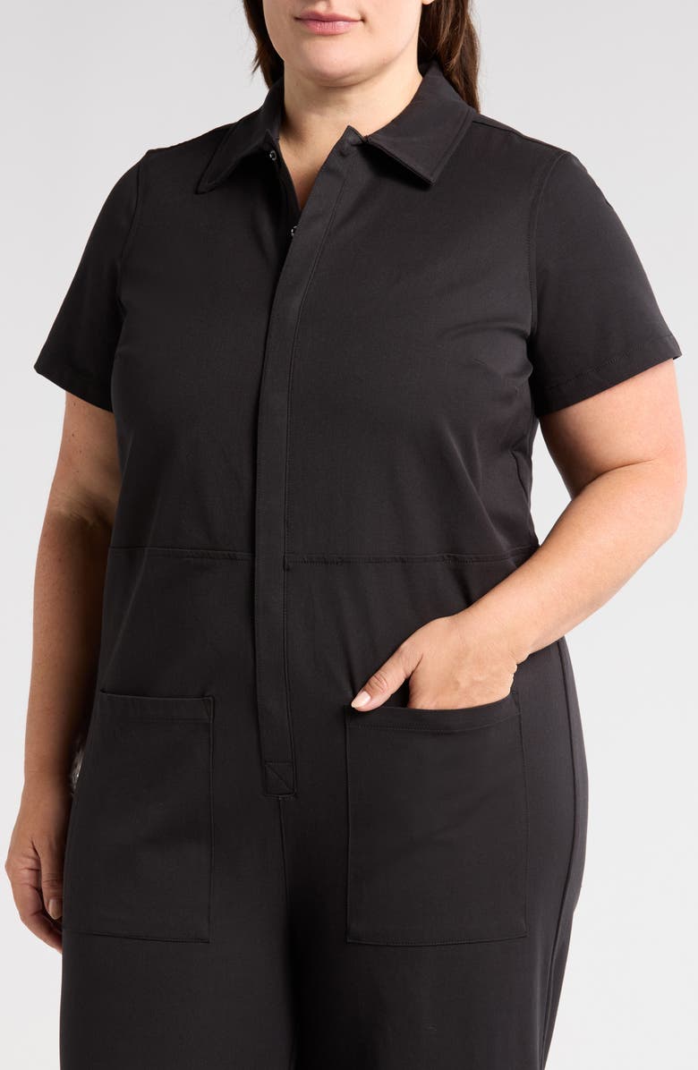 Universal Standard Kate Twill Jumpsuit, Alternate, color, Black