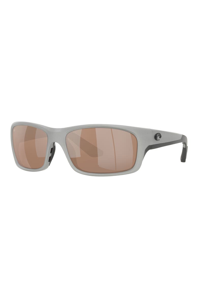 Jose Pro 62mm Polarized Oversize Rectangular Sunglasses, Alternate, color, COPPER