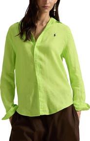 Polo Ralph Lauren Classic Fit Linen Button-Up Shirt