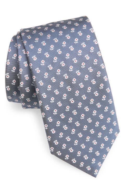 Floral Silk Tie
