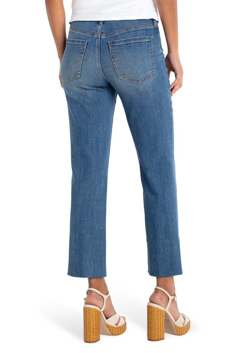 Kennedy Raw Hem Ankle Straight Leg Jeans, Alternate, color, NEWPORT BEACH