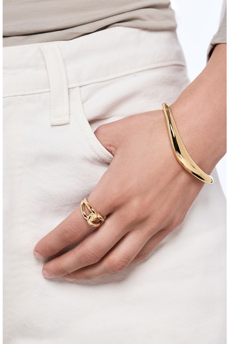 Violet Loop Statement Ring, Alternate, color, GOLD