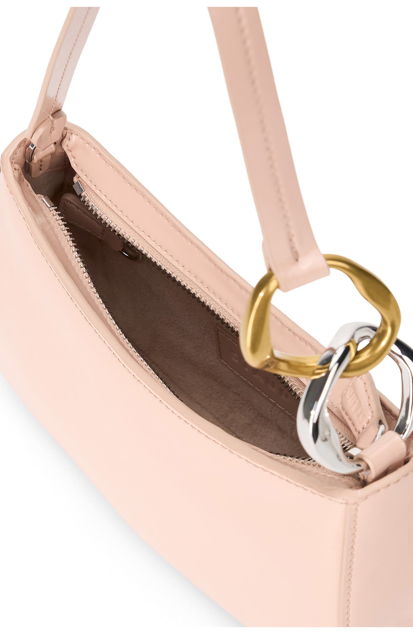 Ollie Leather Shoulder Bag, Alternate, color, BLUSH