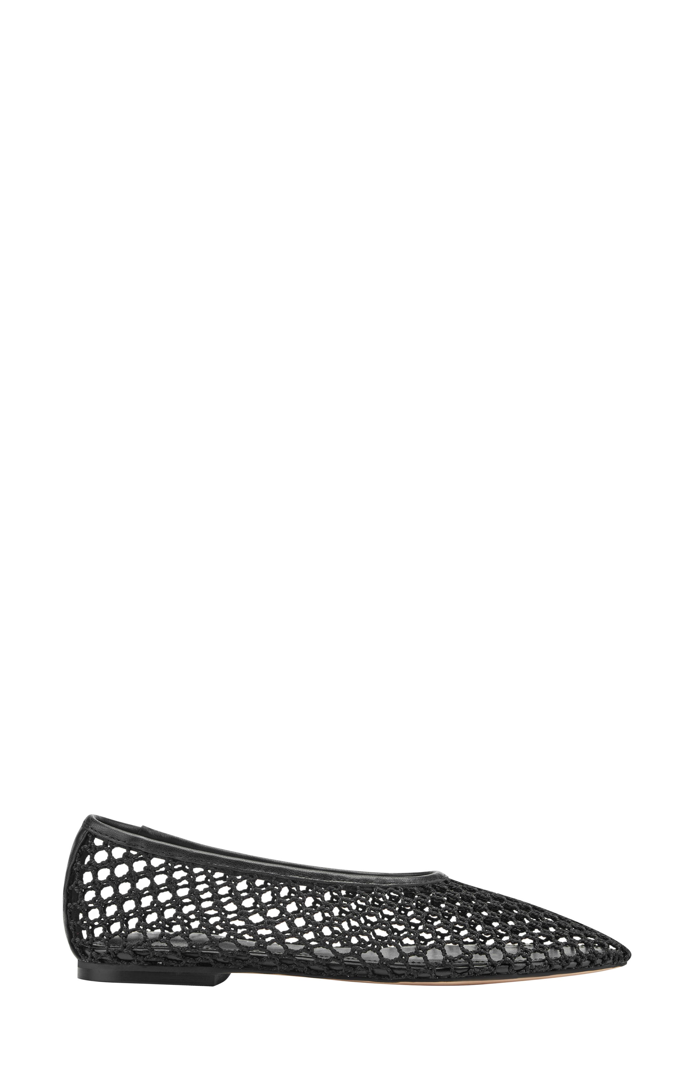 Marc Fisher LTD Jazlyn Pointed Toe Flat, Alternate, color, Black