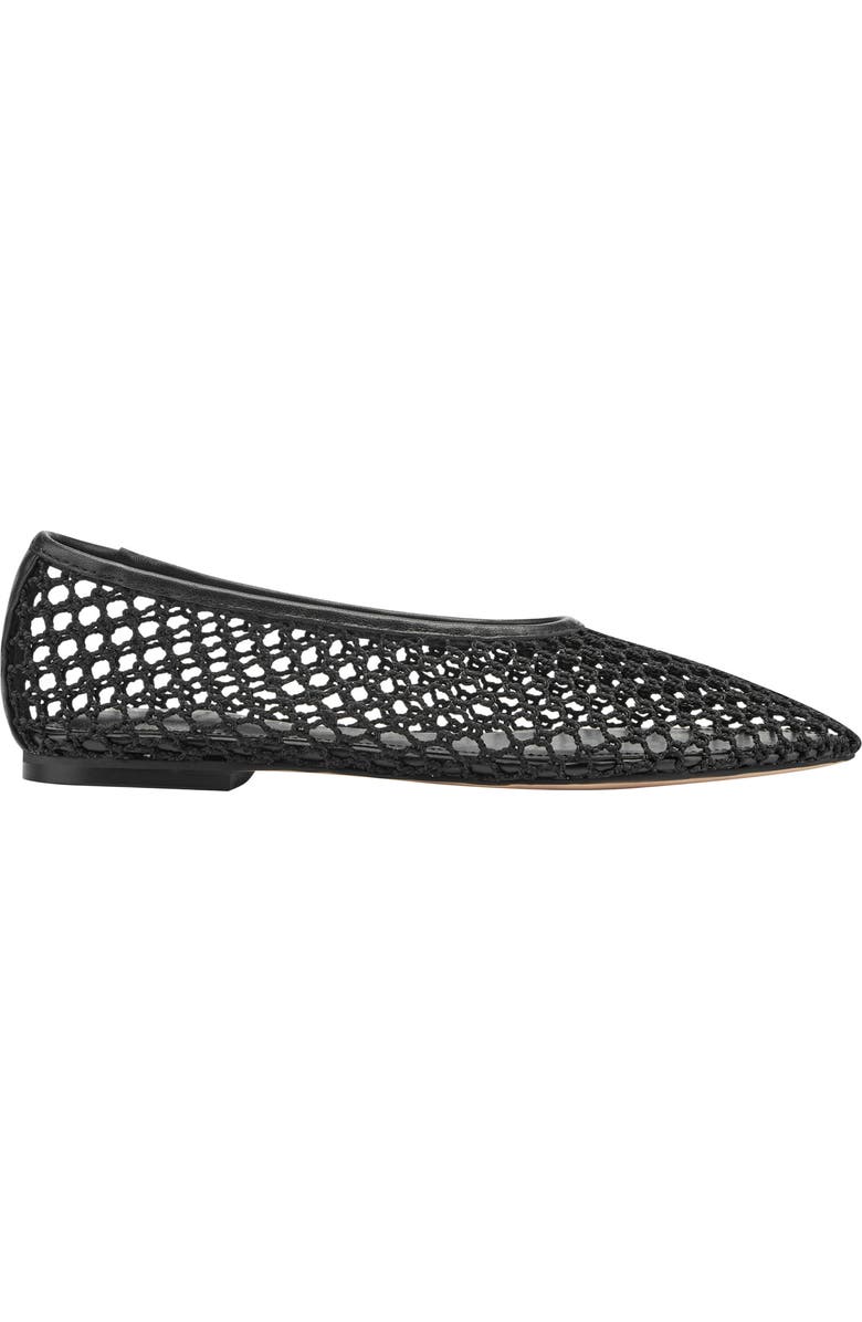 Marc Fisher LTD Jazlyn Pointed Toe Flat, Alternate, color, Black