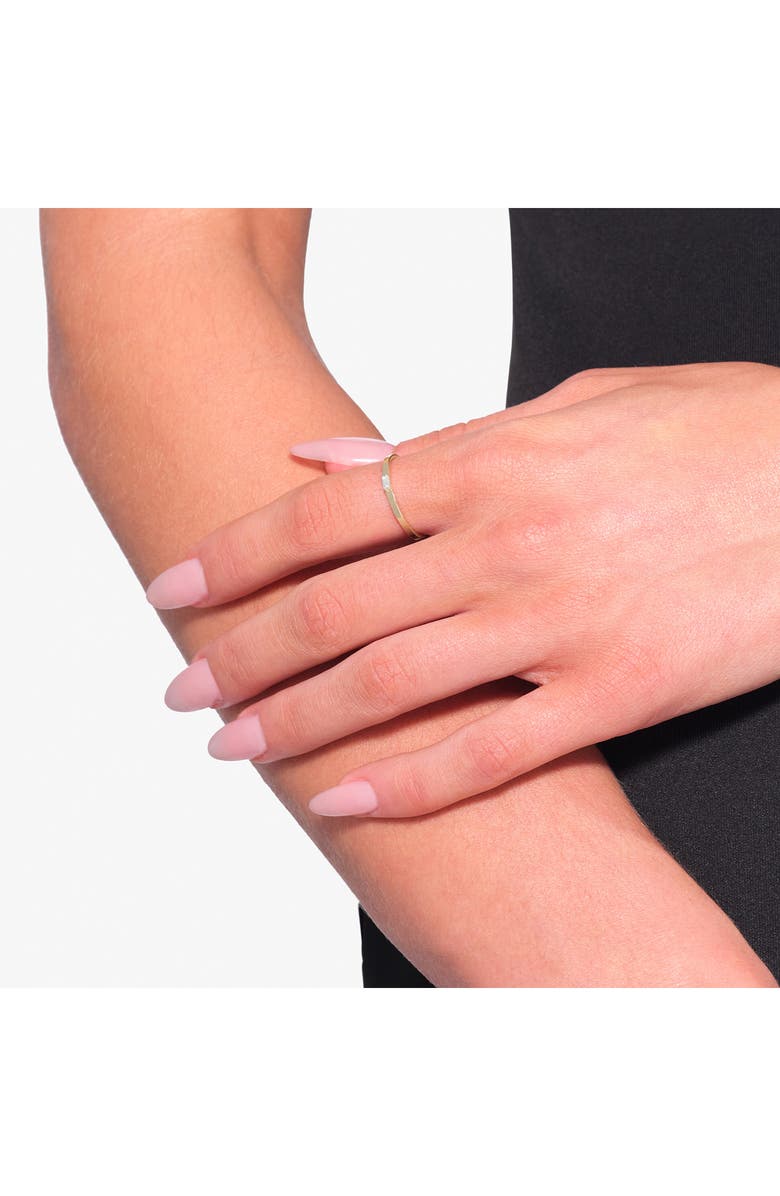 LANA 14K Gold Solo Baguette Diamond Ring, Alternate, color, Yellow Gold
