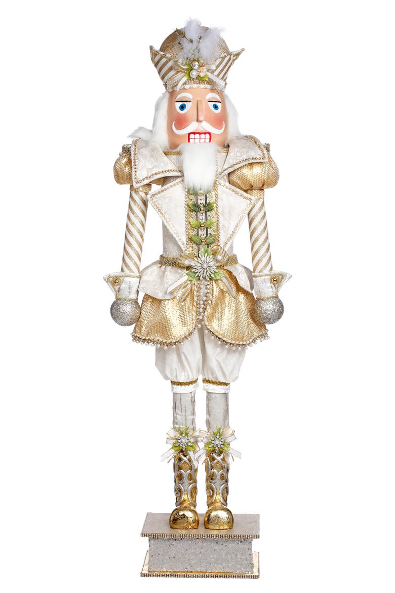 White Christmas Nutcracker, Large, Main, color, White