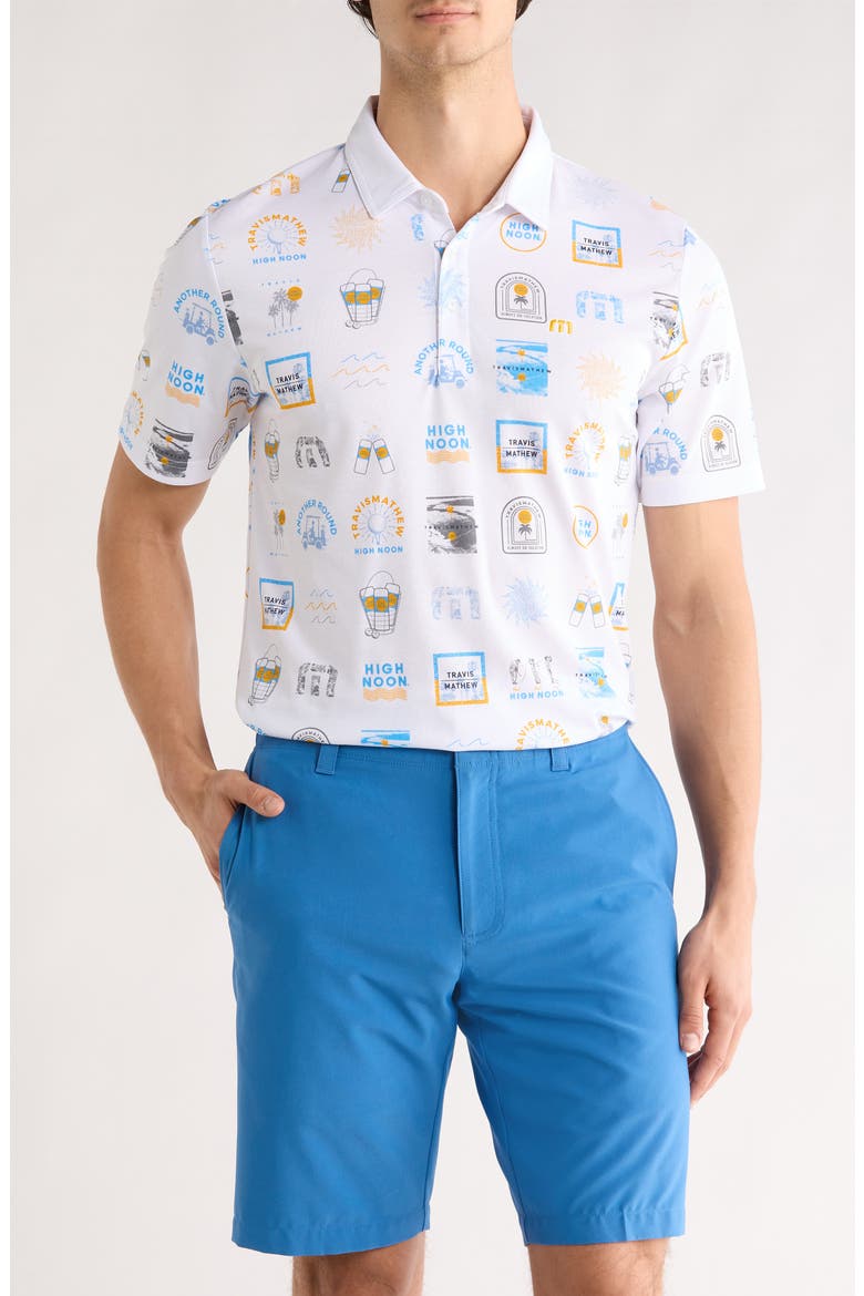 Pineapple Paradise Polo, Main, color, WHITE