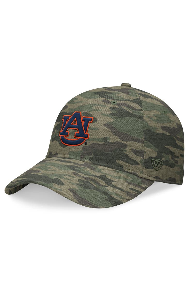TOP OF THE WORLD Men's Top of the World Camo Auburn Tigers OHT Military Appreciation Hound Adjustable Hat, Main, color, Camo