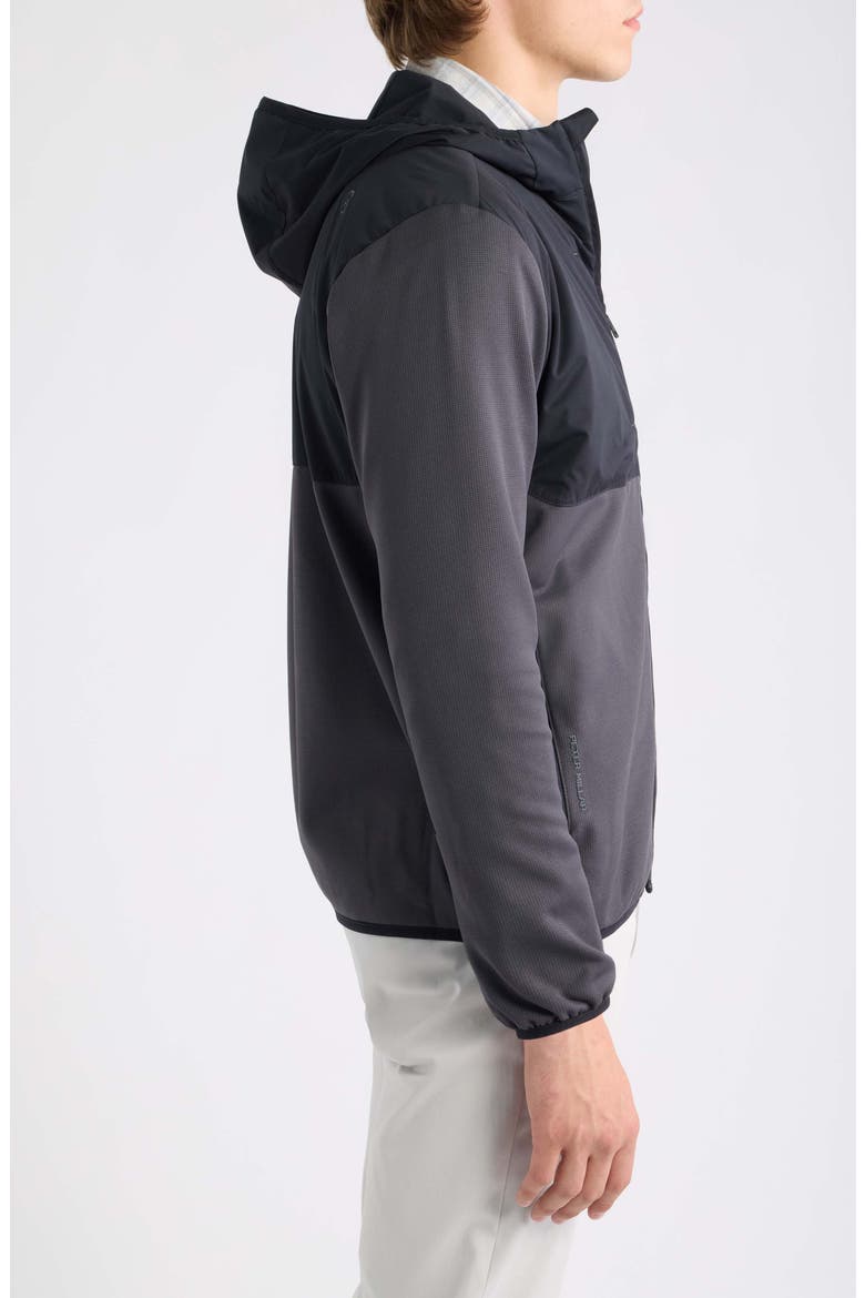 Vail Water Resistant Hooded Jacket, Alternate, color, BLACK