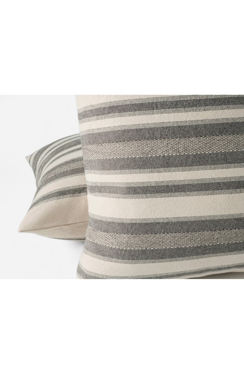 Coyuchi Serrano Organic Cotton Throw Pillow Cover, Alternate, color, Espresso