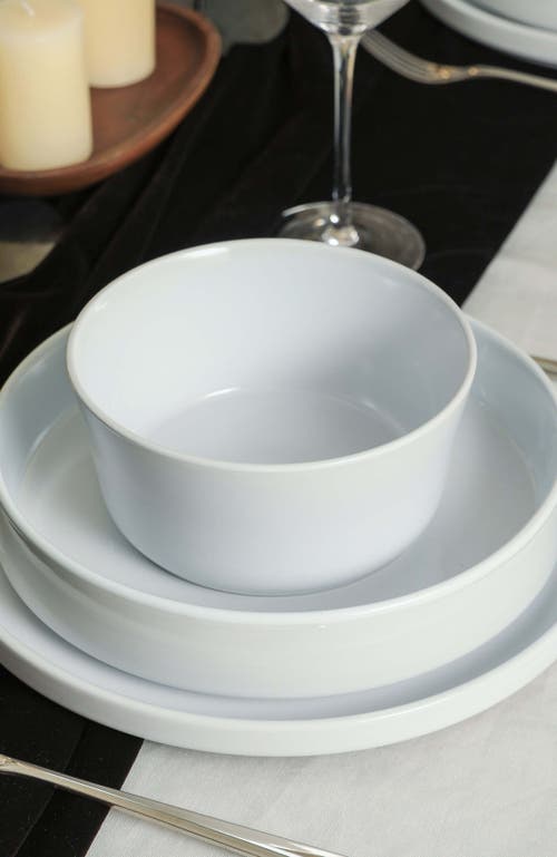 Stone Lain Celina 12pc Stoneware Dinnerware Set In White