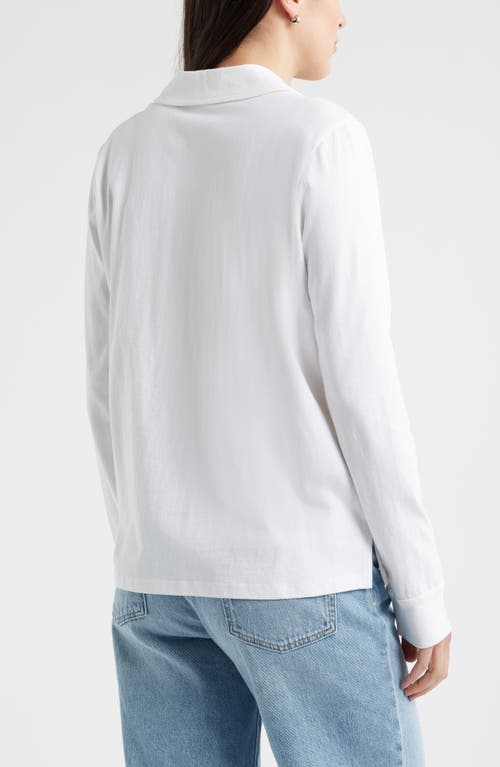 Caslonr Caslon(r) Long Sleeve Knit Johnny Collar Top