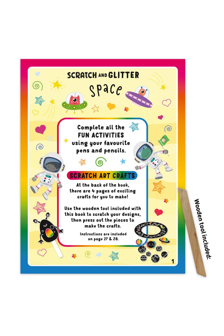 Scratch & Glitter Activity Book, Alternate, color, Multicolored