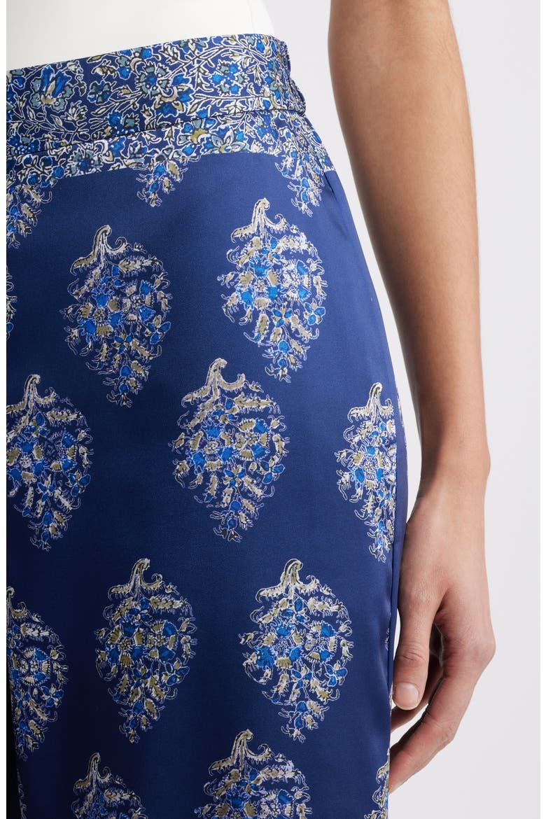 Josie Print Wide Leg Pants, Alternate, color, INDIGO MULTI