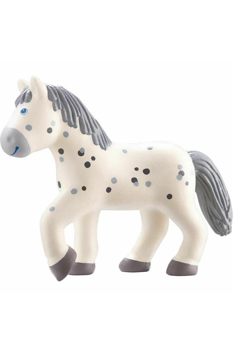 HABA Little Friends Horse Pippa - 4.5" Dapple Grey Mare Toy Figure, Main, color,