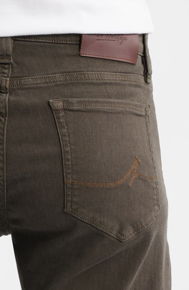 34 Heritage Courage Brown Diagonal Straight Leg 5-Pocket Pants, Alternate, color, Brown Diagonal