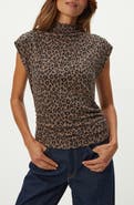 Michael Stars Amara Power Shoulder Rib Top