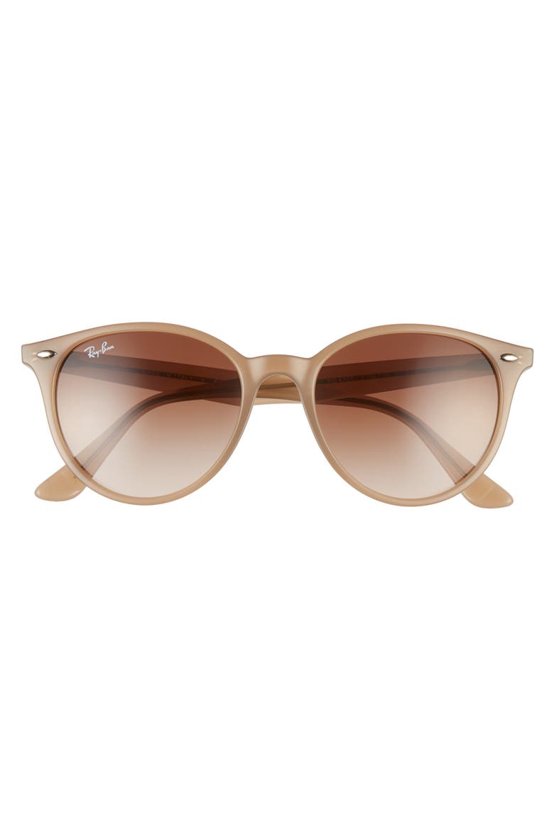 53mm Round Phantos Sunglasses, Alternate, color, OPAL BEIGE/ BROWN GRADIENT