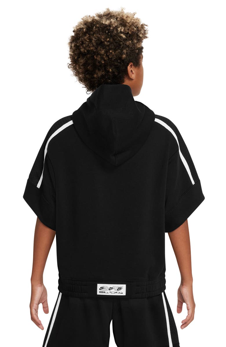 Nike Kids' Culture of Basketball Short Sleeve Half-Zip Hoodie, Alternate, color,