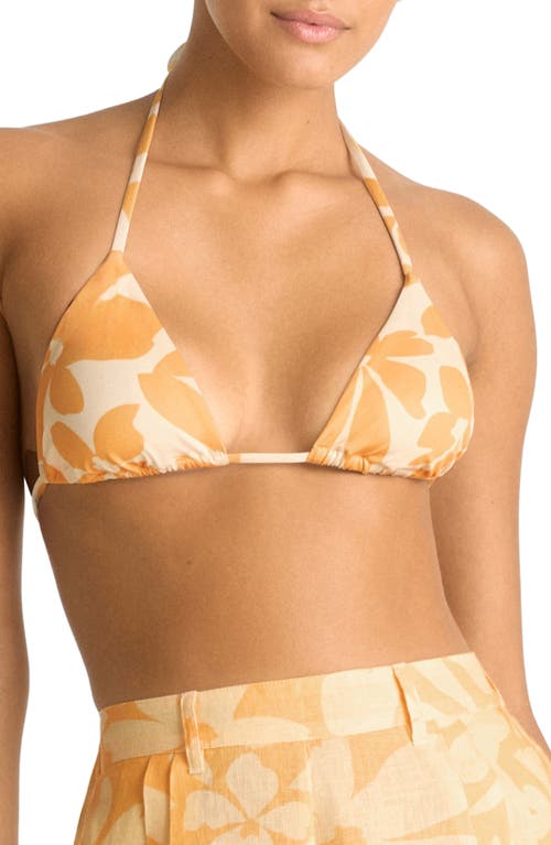 Vitamin A ® Gia Triangle Bikini Top In Yellow