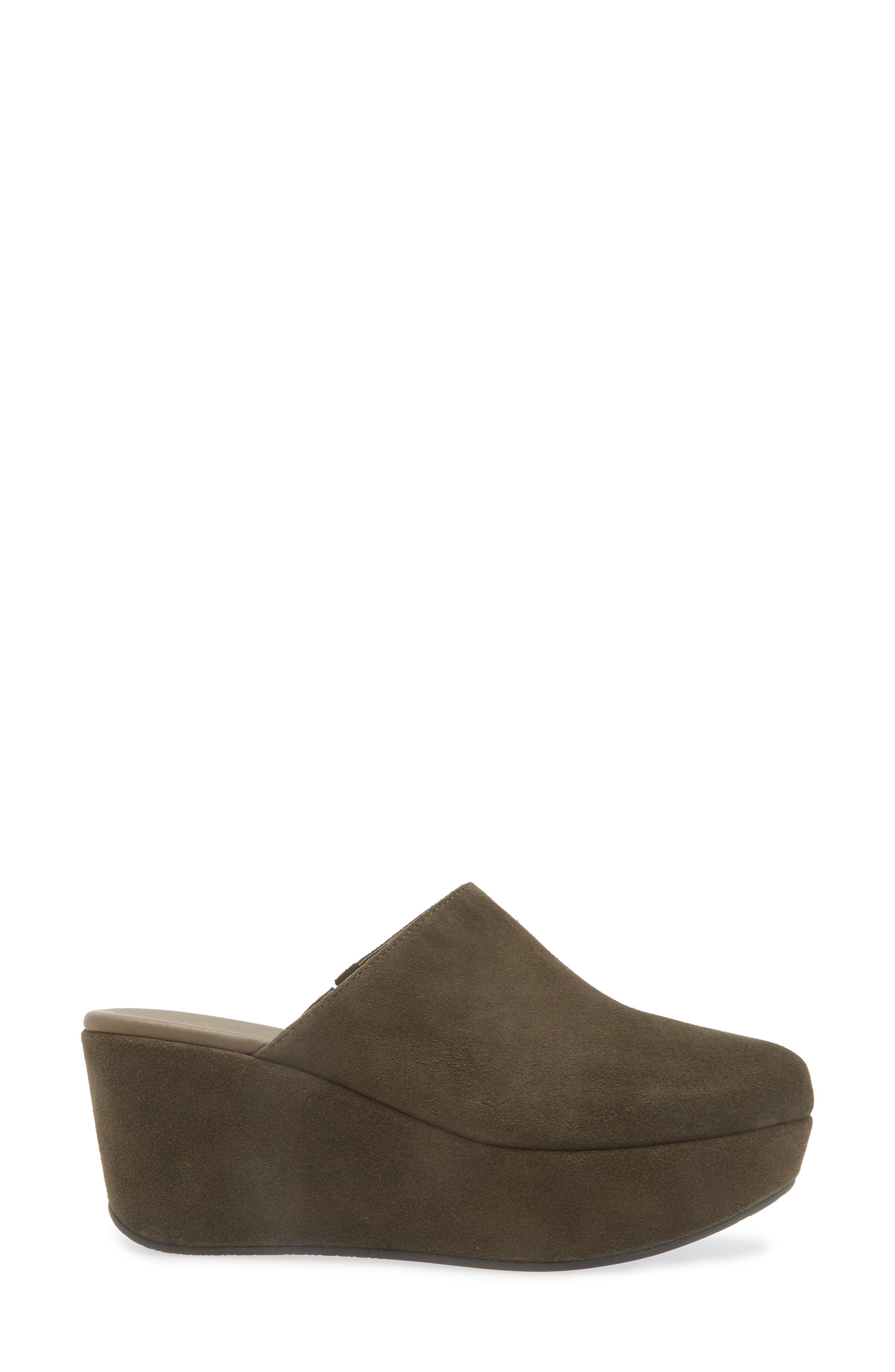 Yoma Platform Clog, Alternate, color, OLIVE SUEDE
