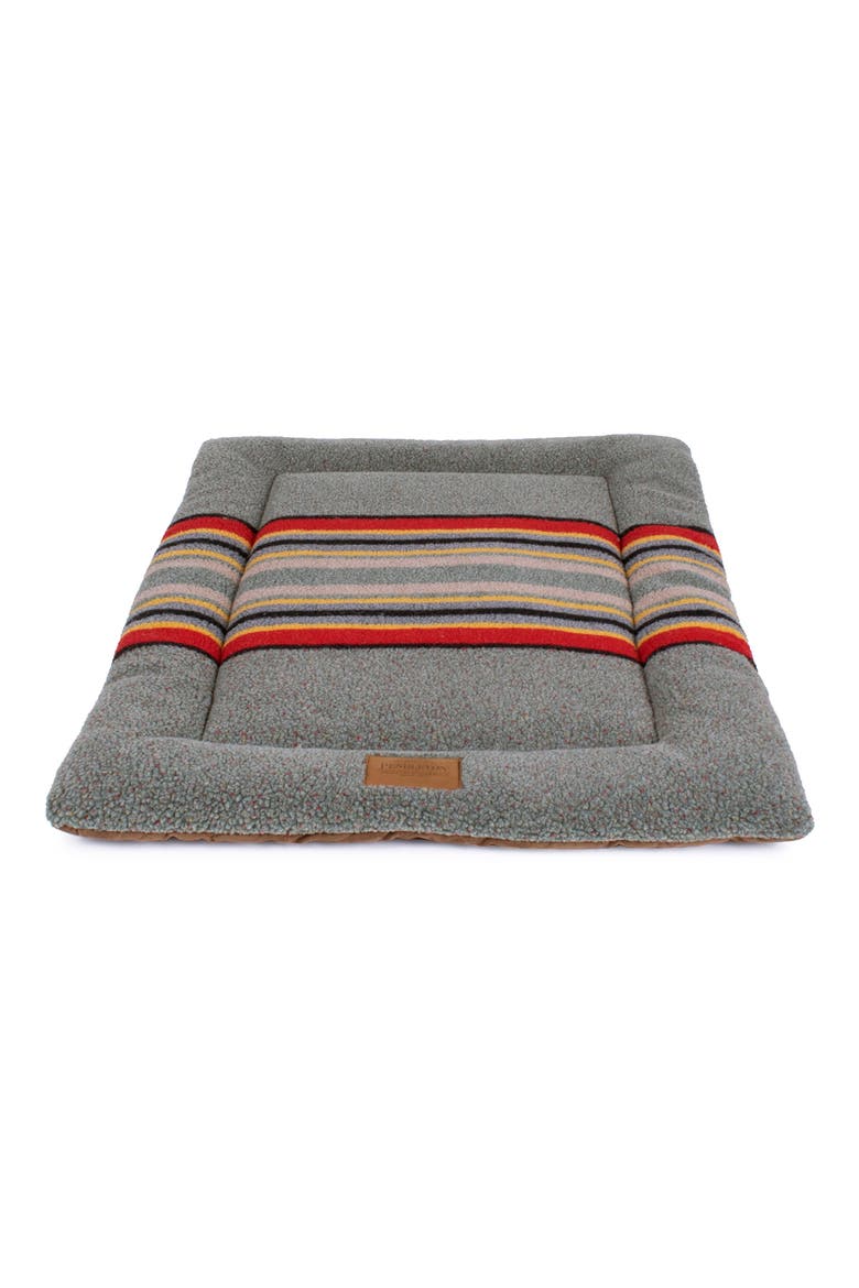 Vintage Camp Pet Comfort Cushion, Alternate, color, HEATHER GREEN