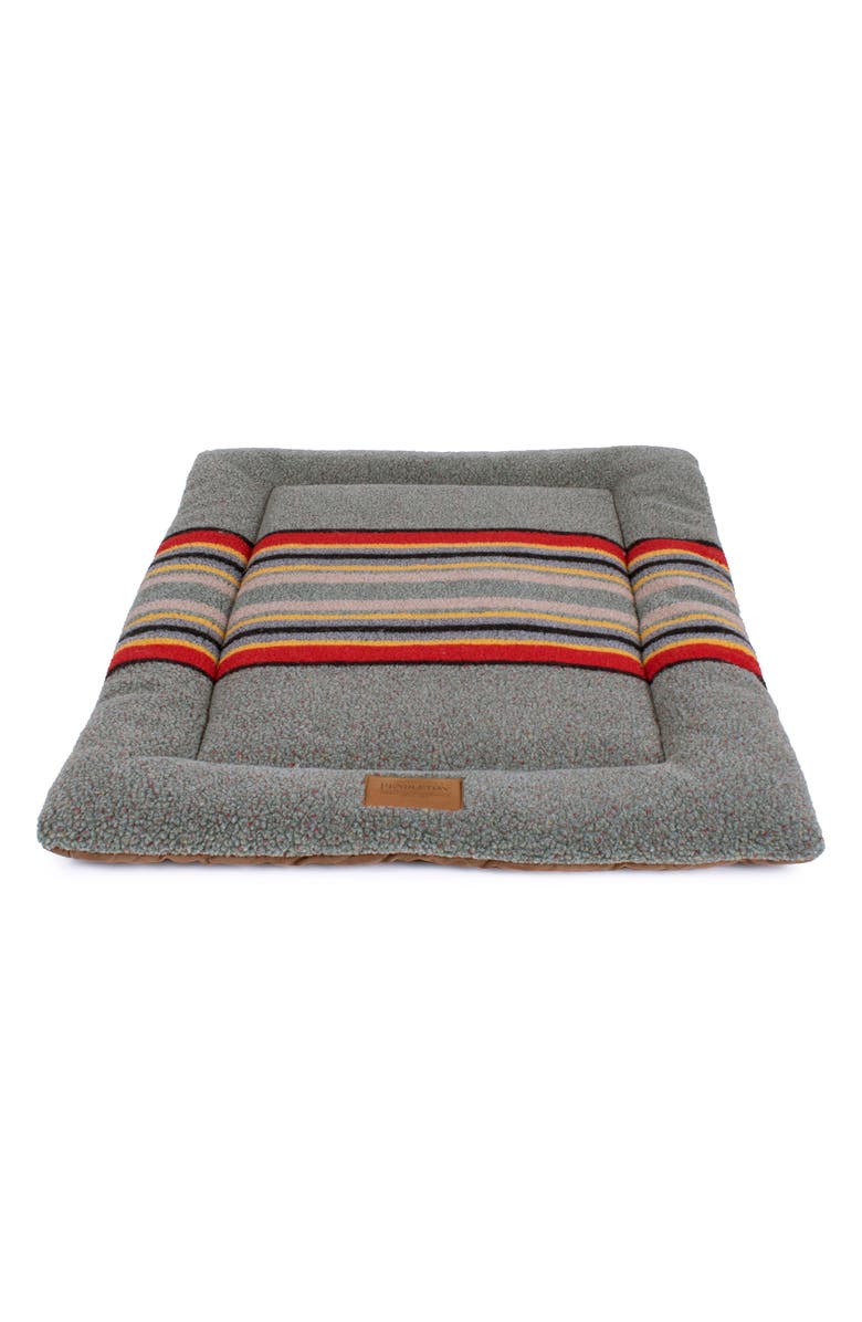 Pendleton Vintage Camp Pet Comfort Cushion, Alternate, color, Heather Green