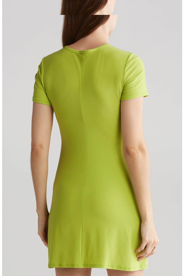 Jersey Sheath Minidress, Alternate, color, CHARTREUSE