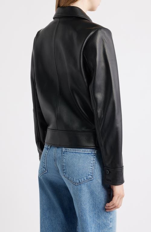 Ralph Lauren Lauren Leather Jacket In Black