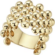 LAGOS Caviar Gold Wide Band Ring