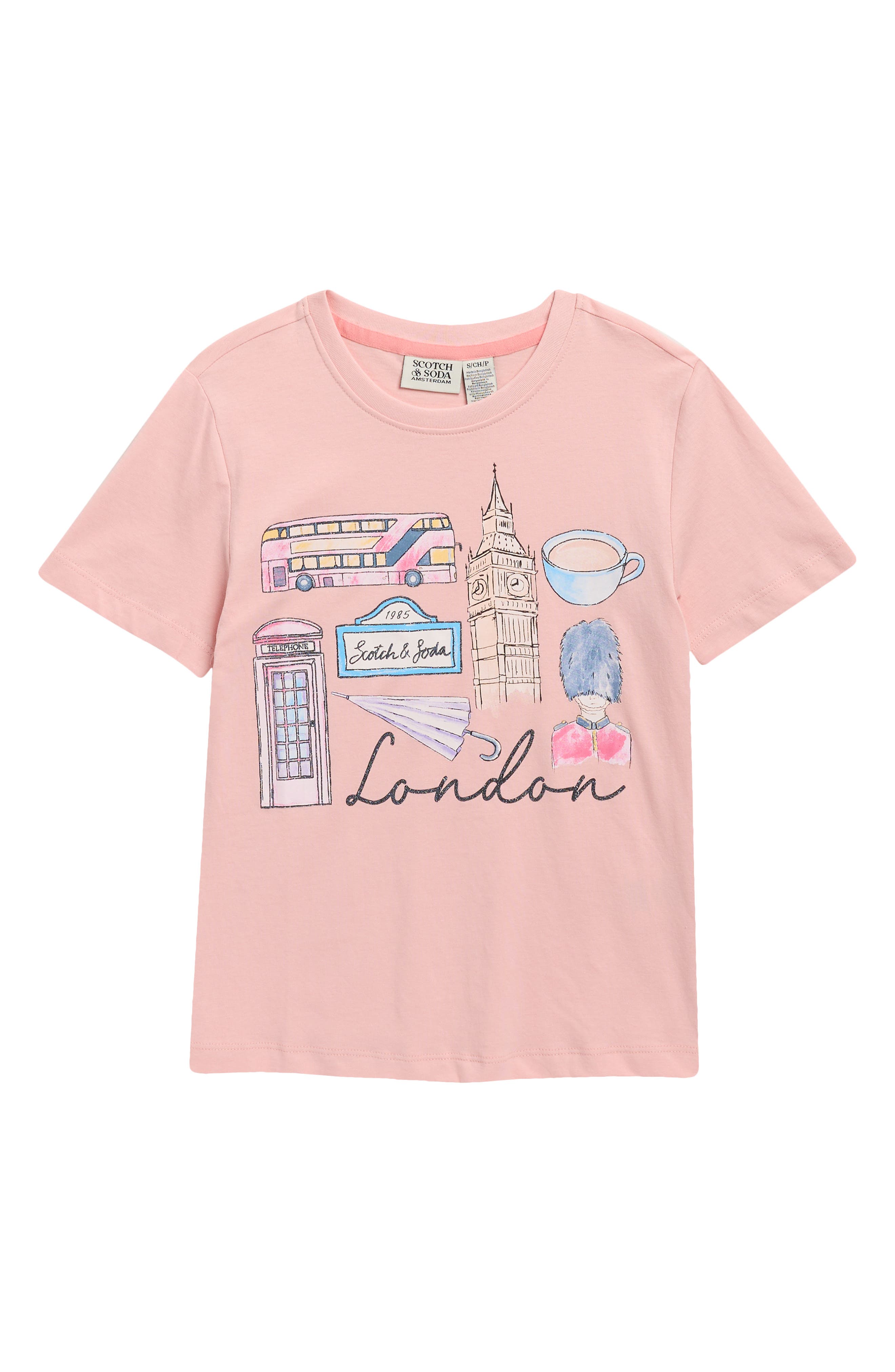 Scotch & Soda Kids' London Graphic T-Shirt