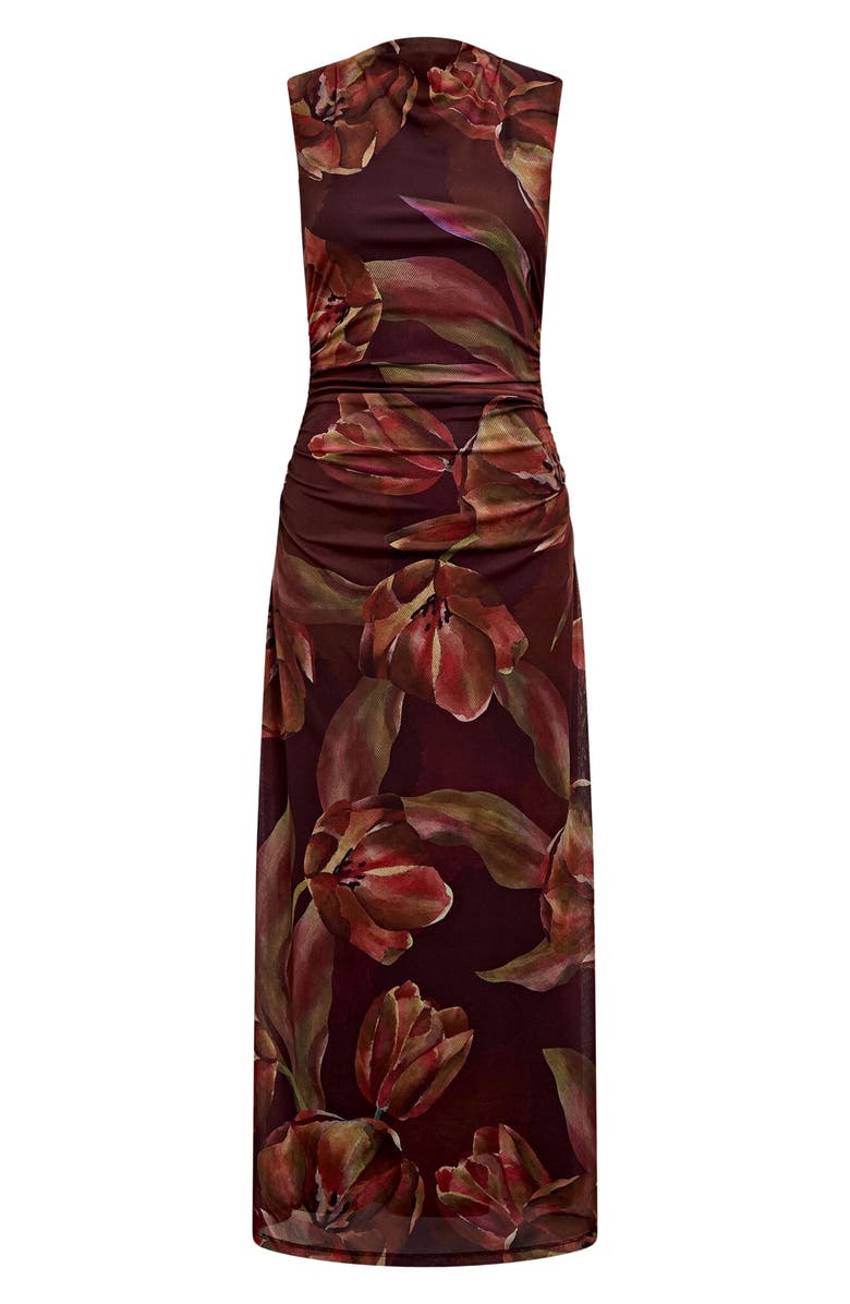 Ever New Allegra Mesh Midi Dress, Alternate, color, Bruny Floral