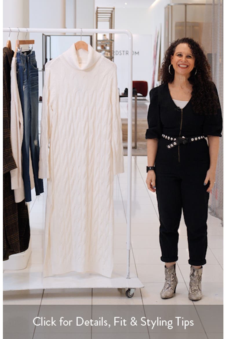 x @cellajaneblog Cable Knit Sweater Dress video